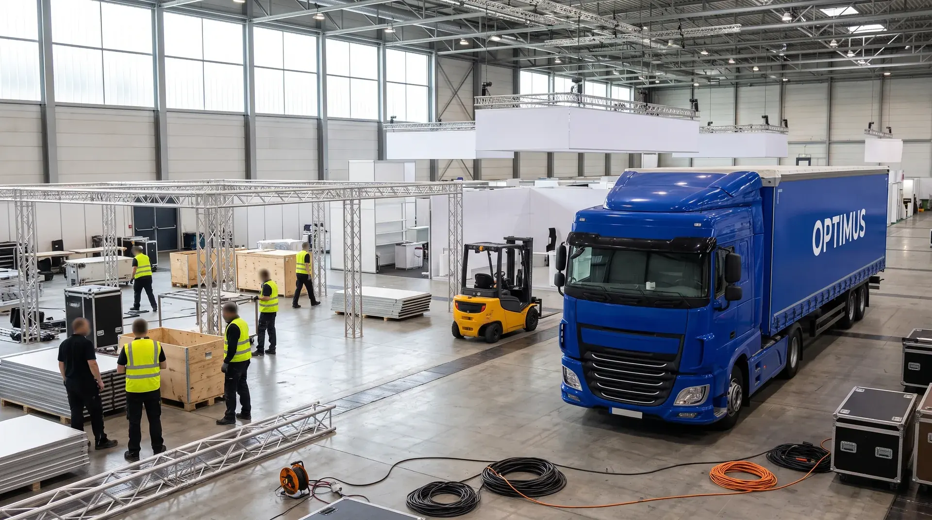 Build-up and breakdown calendar: planning fair transport backwards