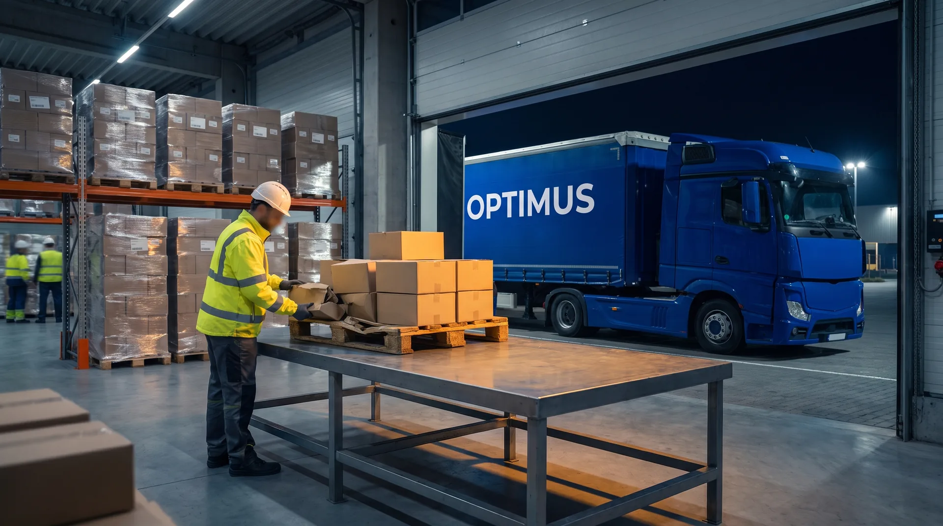 Pallet-in and pallet-out billing: receipt, storage and release