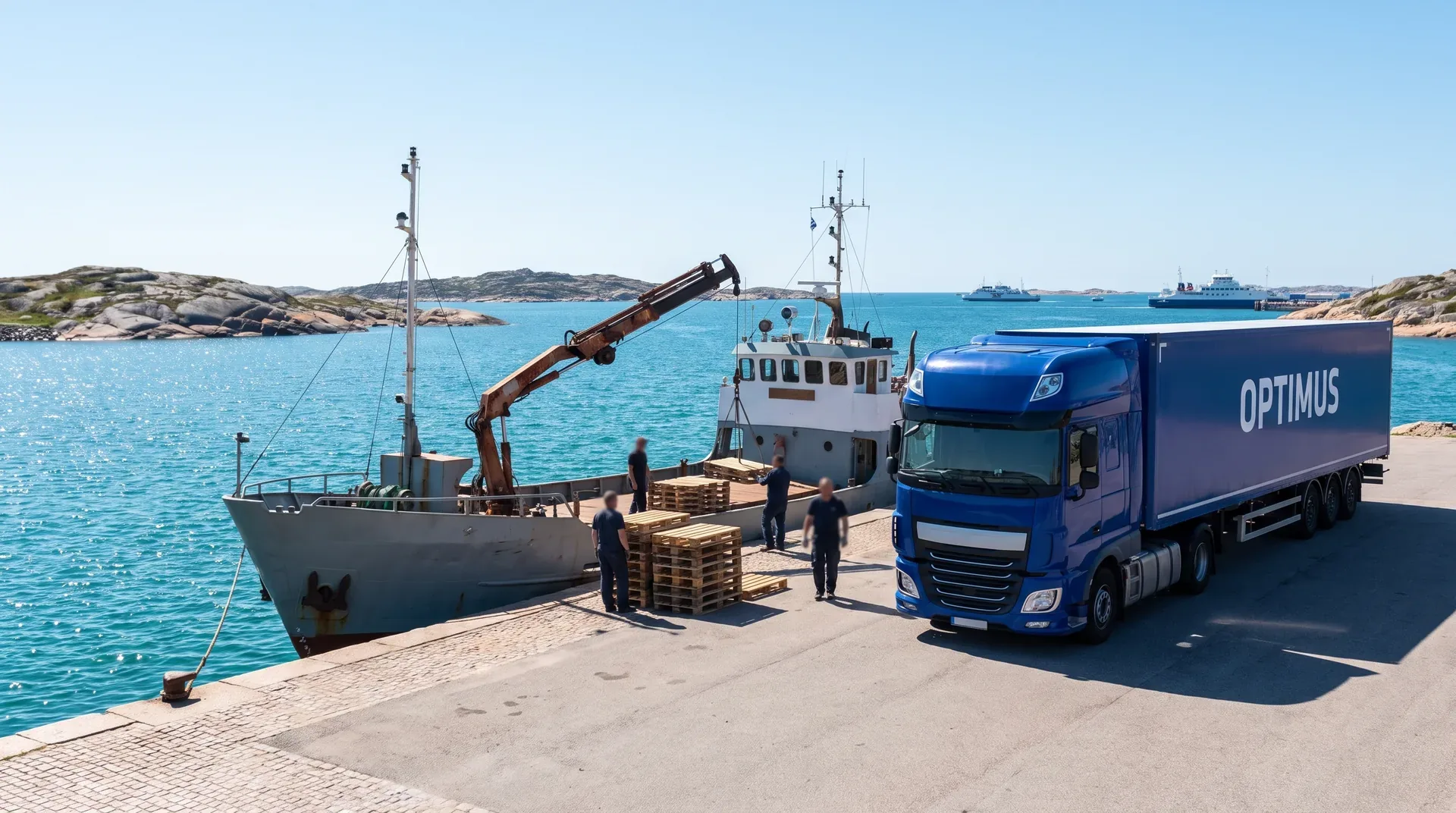 Transport to the Isles of Scilly: cargo travels without the vehicle