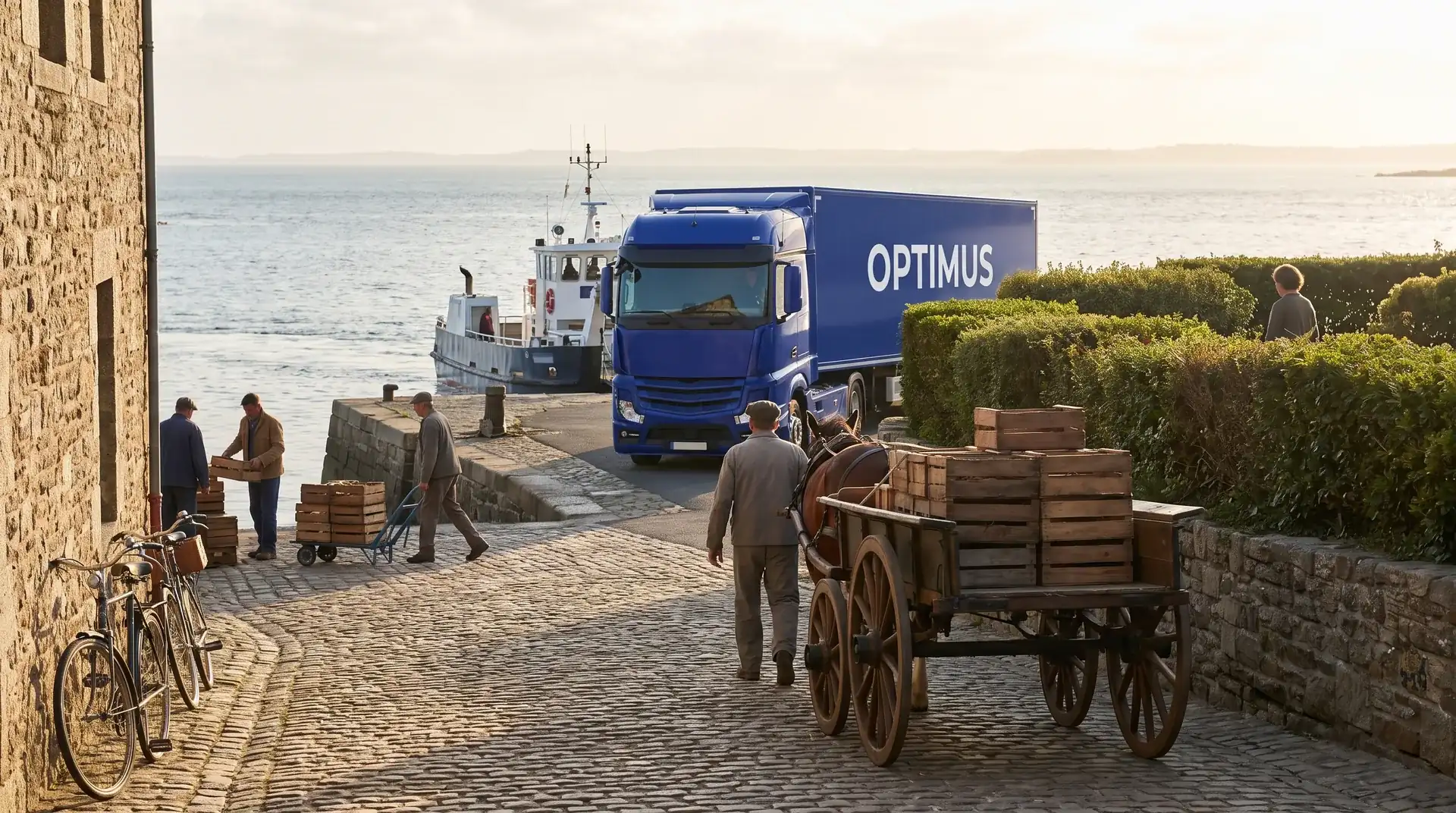 Delivery to Sark: an island without motor traffic