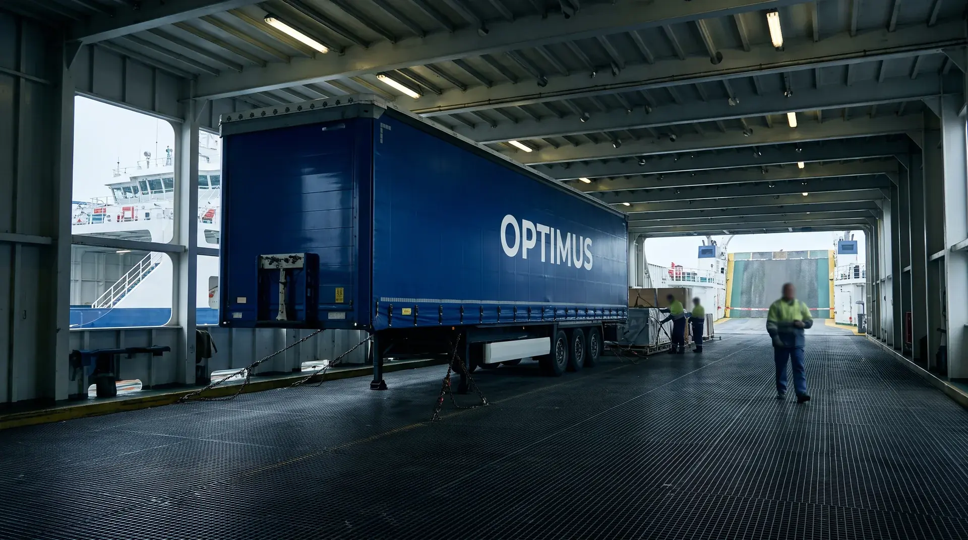 Unaccompanied trailers on island ferries: when it makes sense