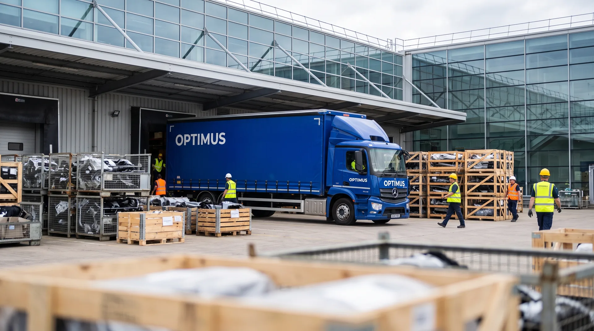 Automotive transport to slots — just-in-time deliveries to the UK