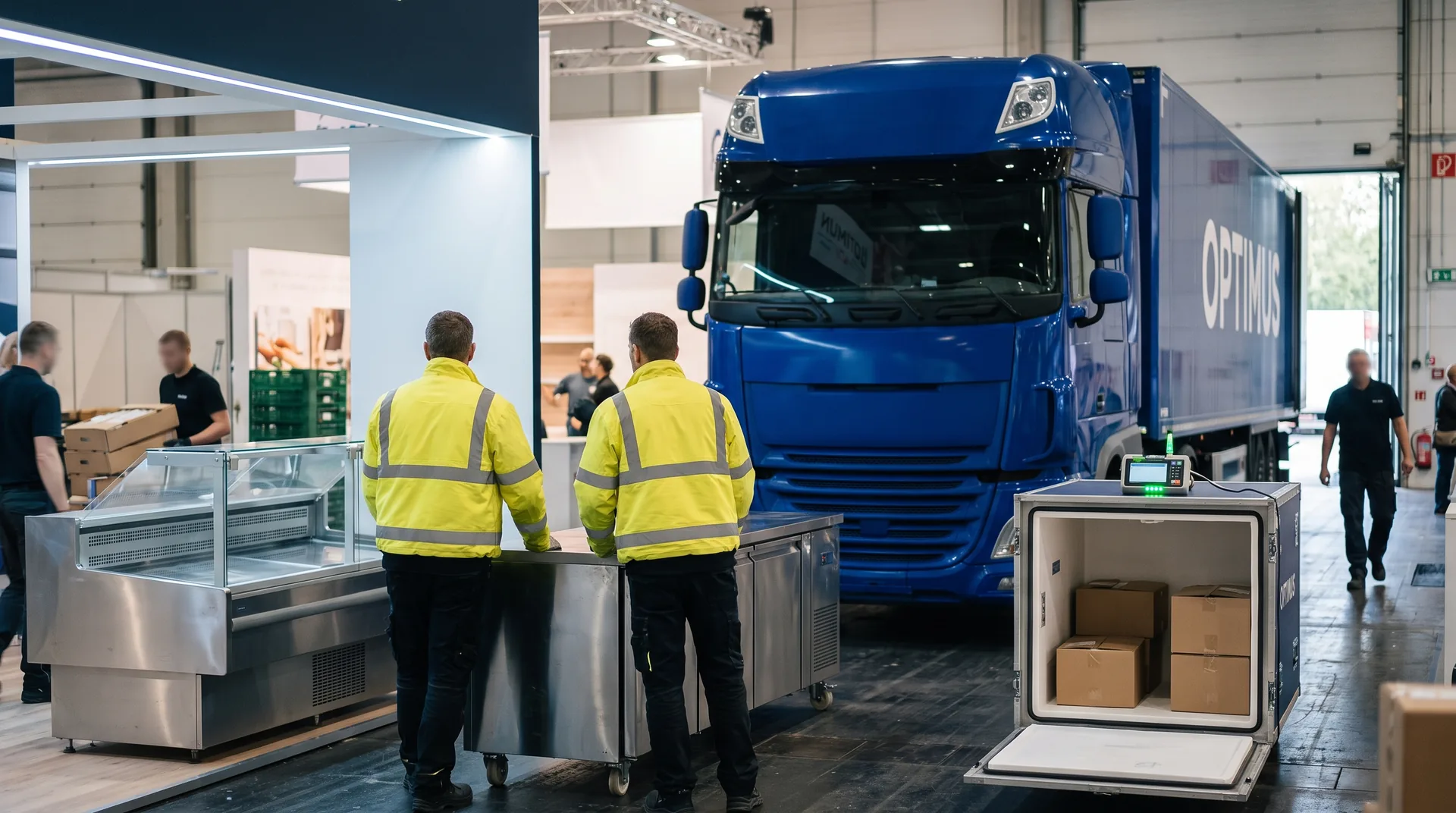 Catering and chilled displays at trade fairs: what travels and how