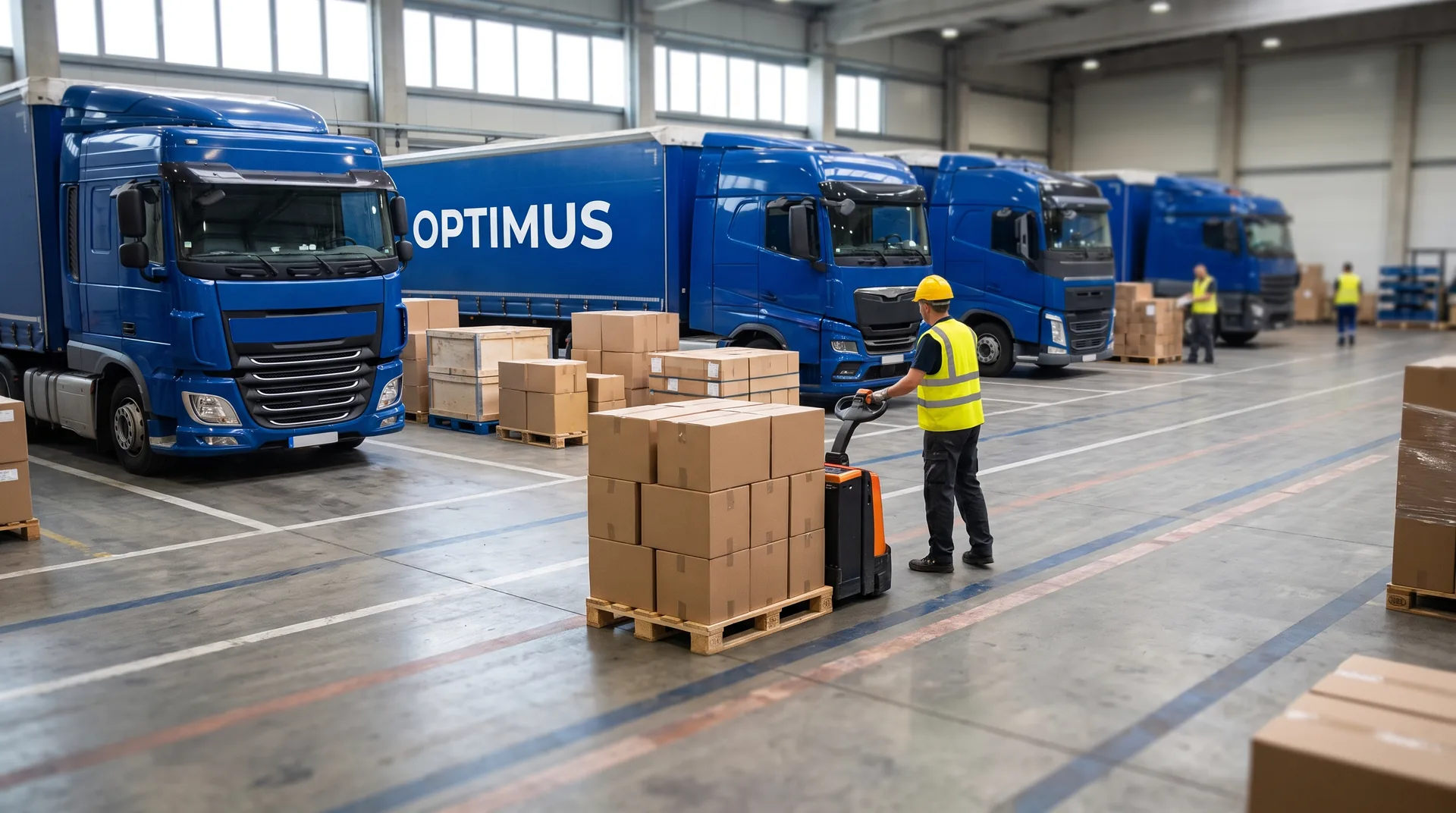Sorting pallets by destination Amazon site before leaving Poland
