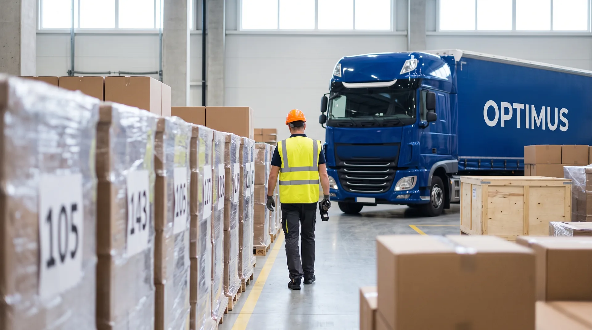 Marking and numbering pallets in a multi-pallet shipment