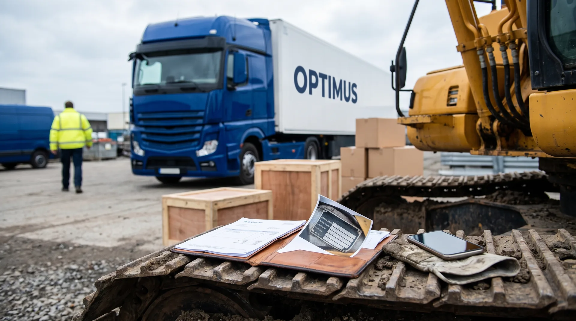 Documents for a machine bought at auction