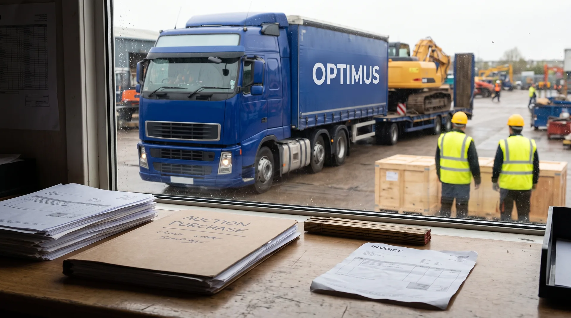Customs value of a used auction machine