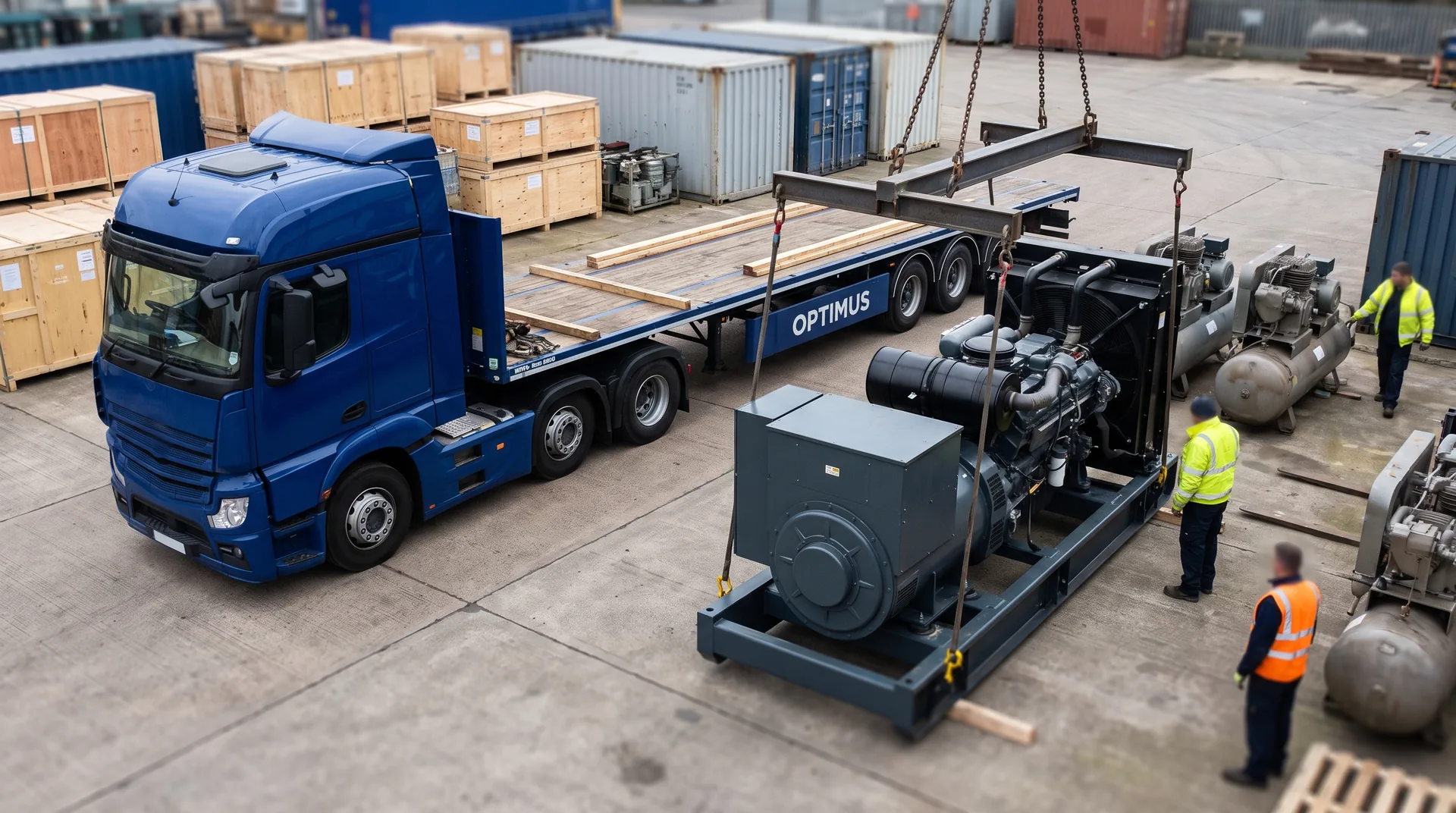 Generators, compressors and site containers from UK auctions