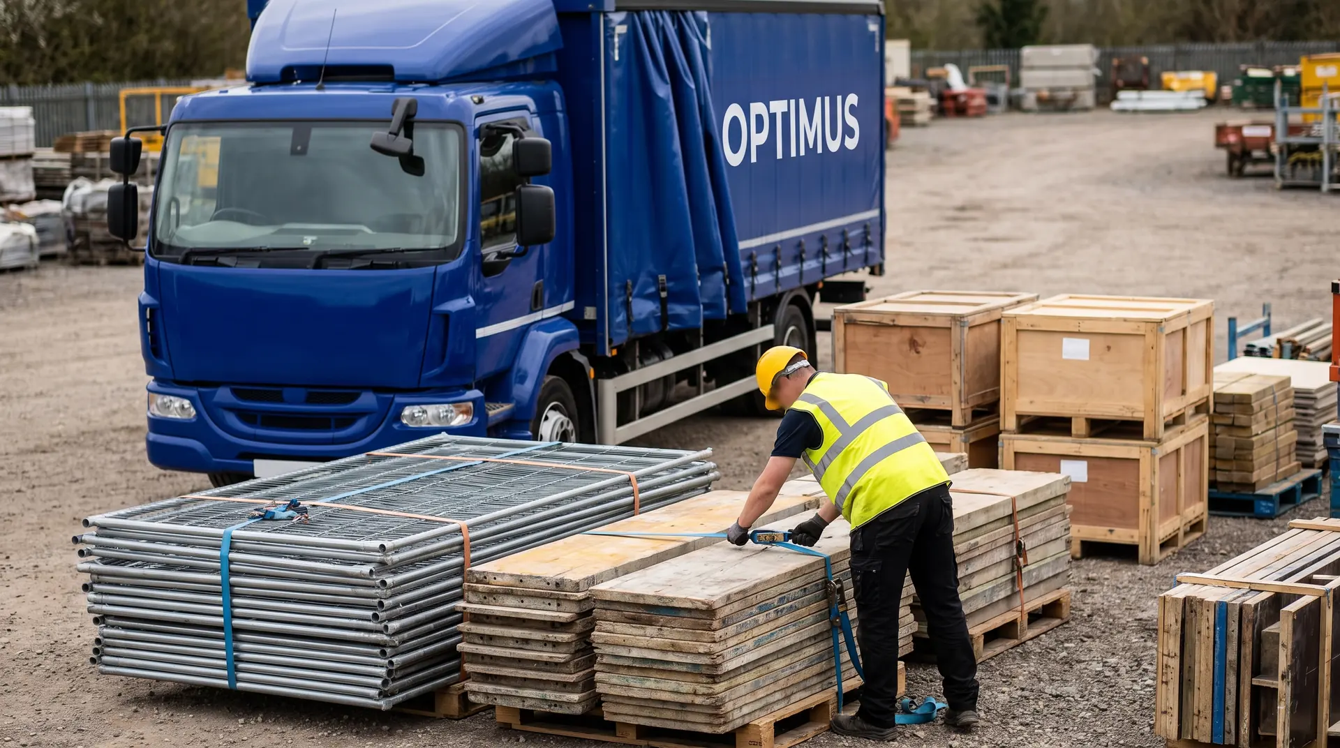 Site fencing, formwork and small plant: groupage from UK auctions