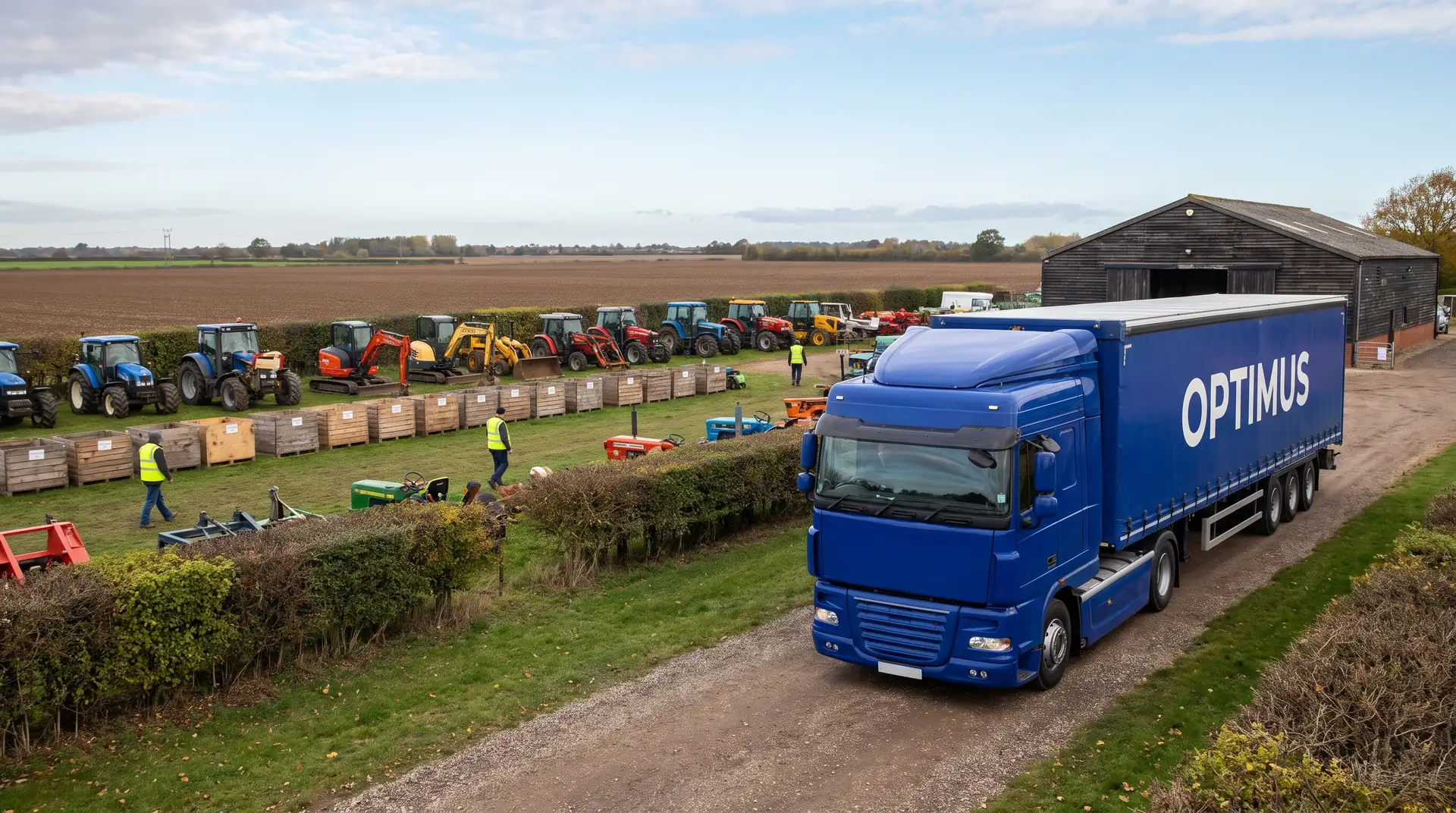 Clarke & Simpson at Campsea Ashe: collecting equipment in Suffolk