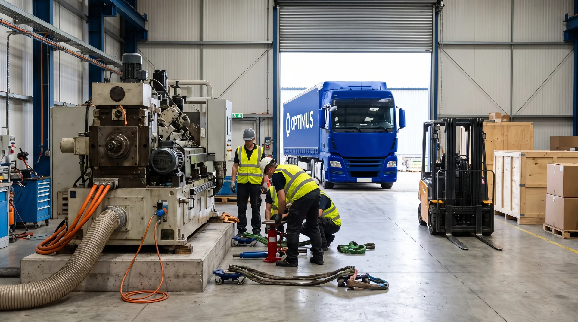 Machinery sold in situ: dismantling at the vendor site and removal