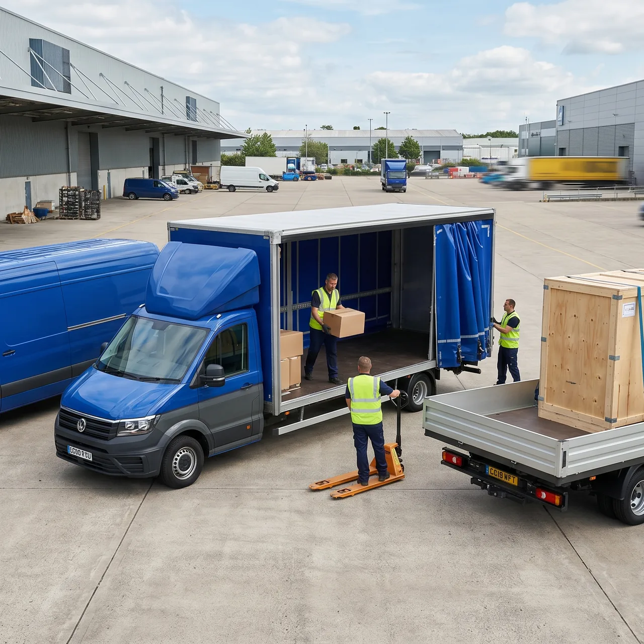 Transport to UK fairs, from vans to oversized