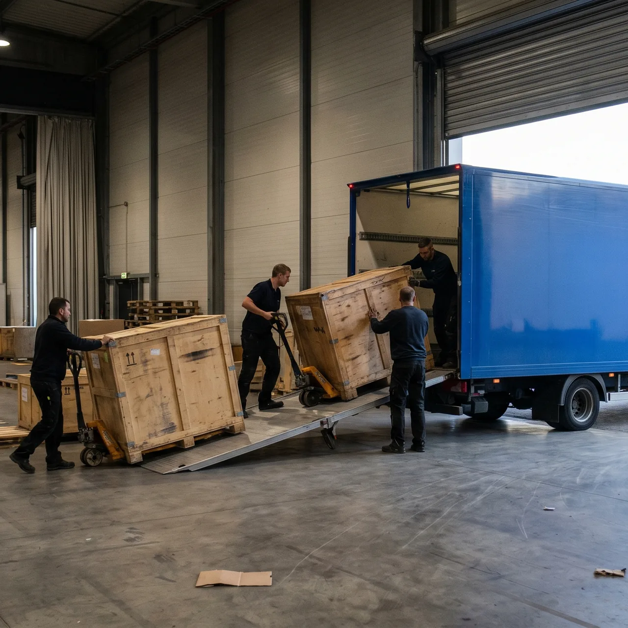 Post-show logistics and return of exhibits