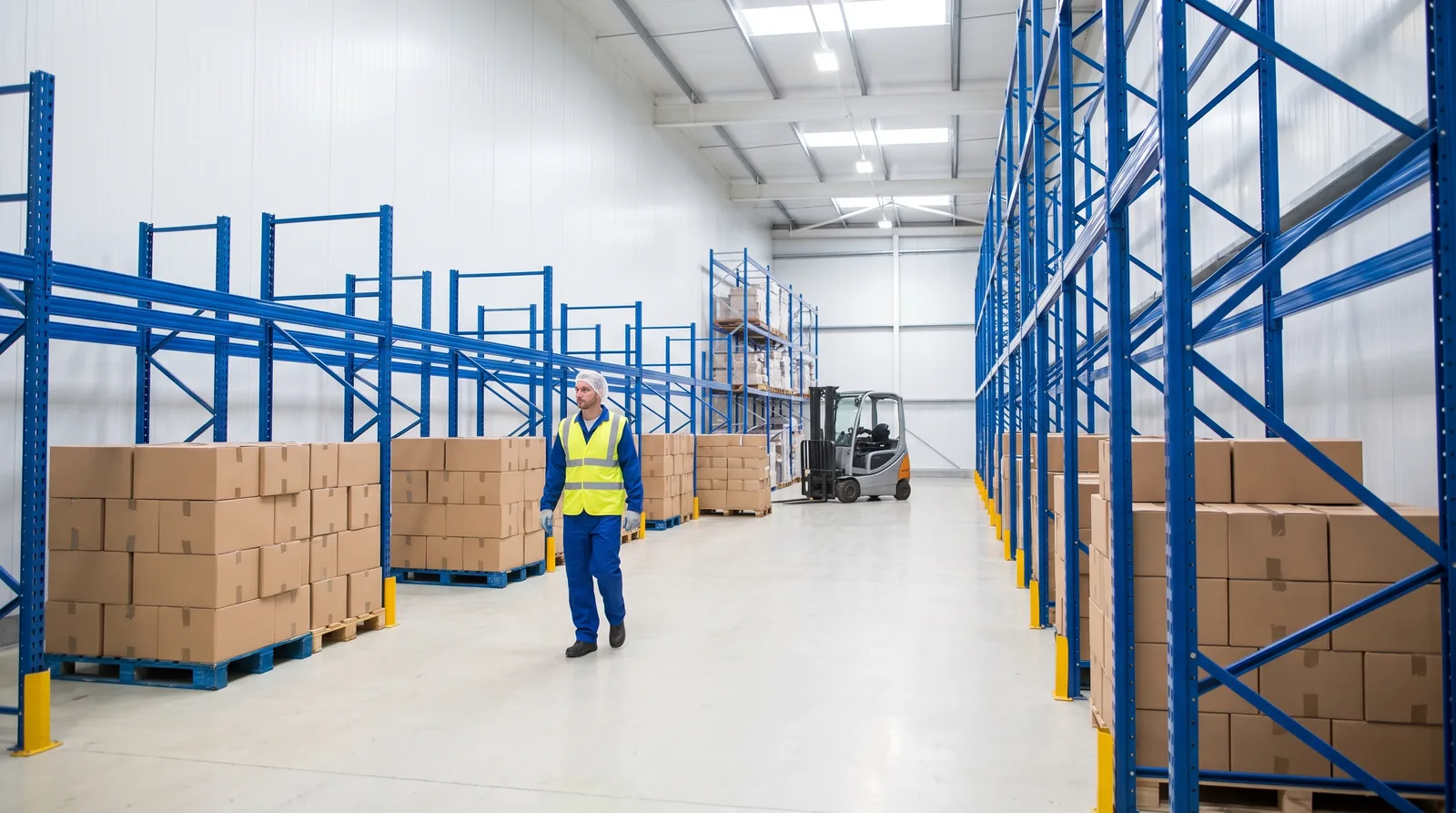 Storing and handling food in a UK warehouse