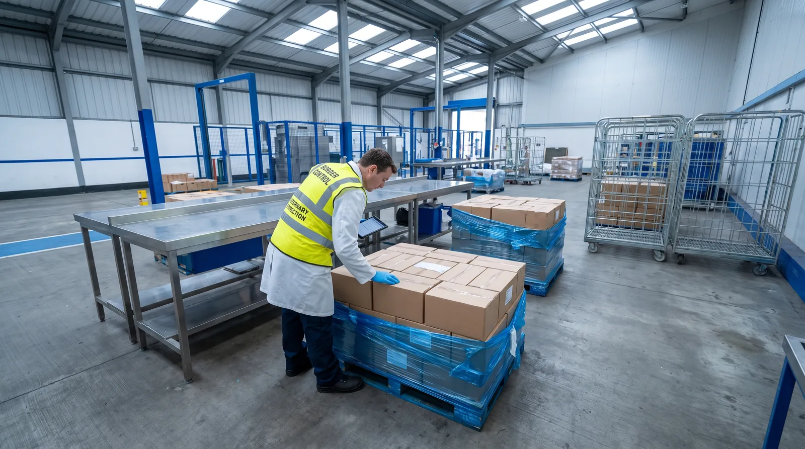 Sanitary checks on a load at the UK border: step by step at a control post (BCP)