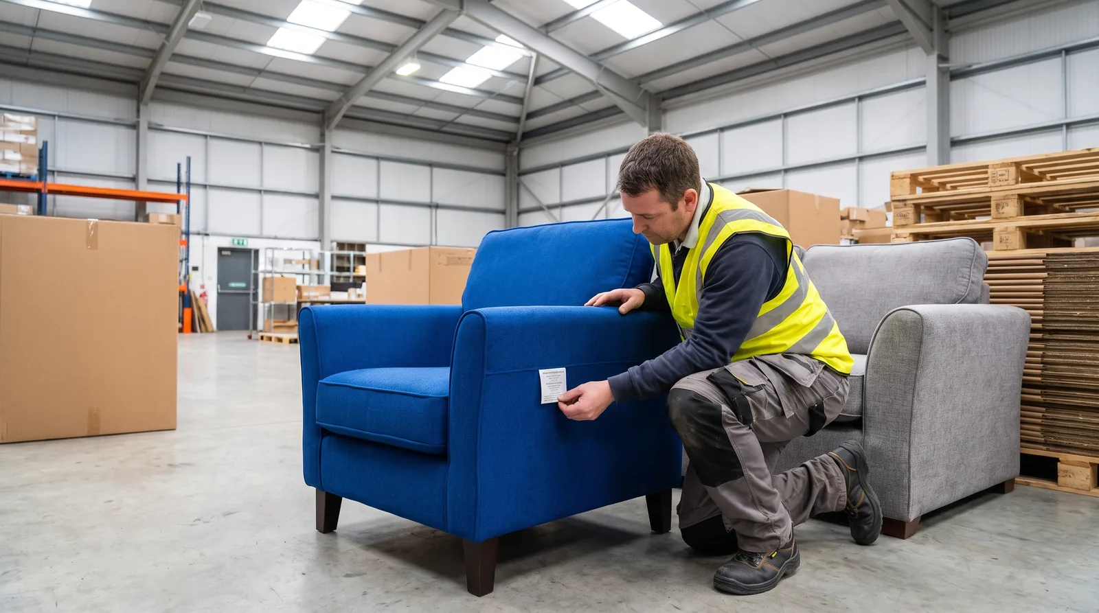 Upholstered furniture into the UK: fire safety rules, permanent labels, rejected deliveries