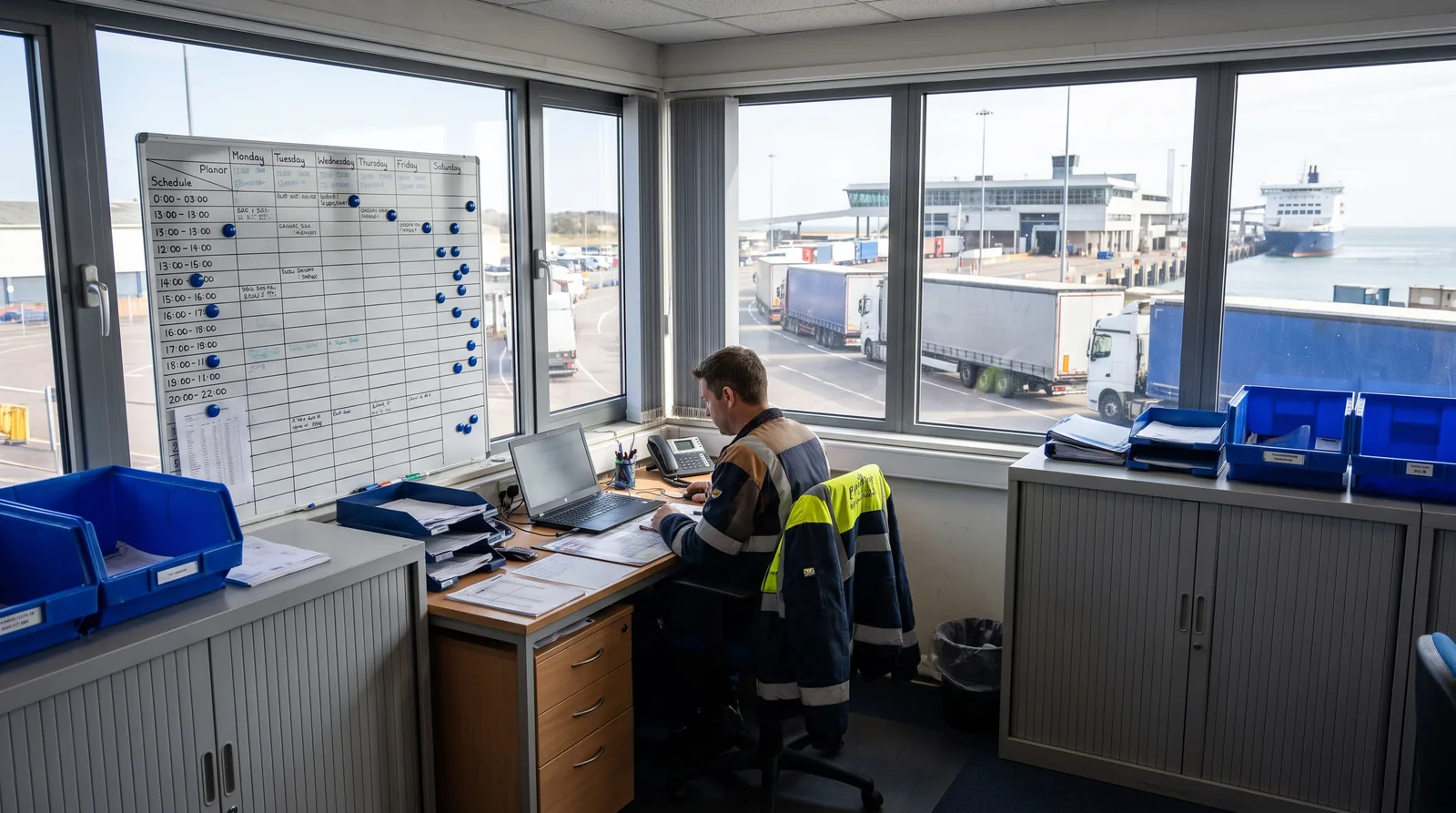 What a freight ferry booking includes and why the driver cannot buy a ticket at the gate