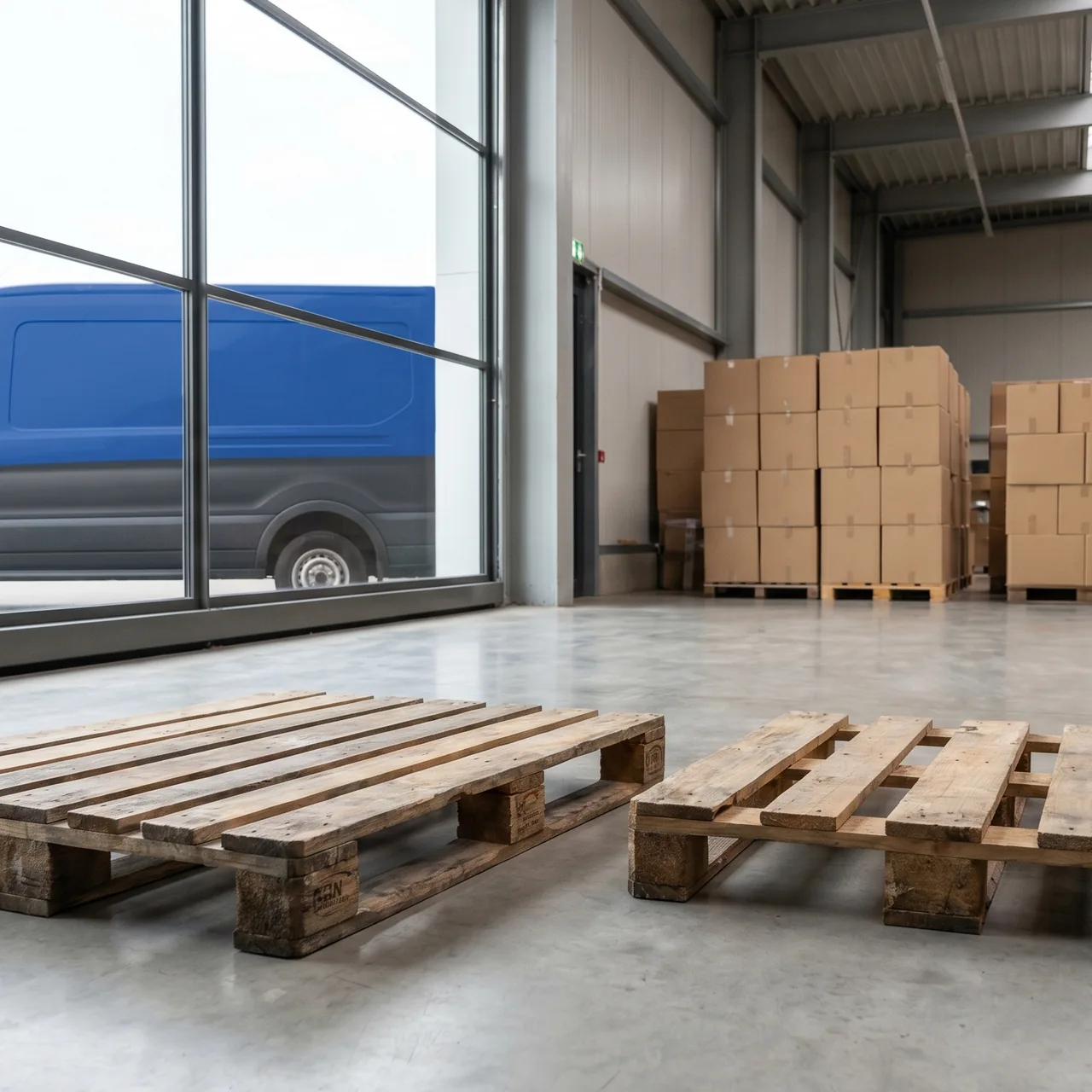 Euro vs industrial (UK) pallet