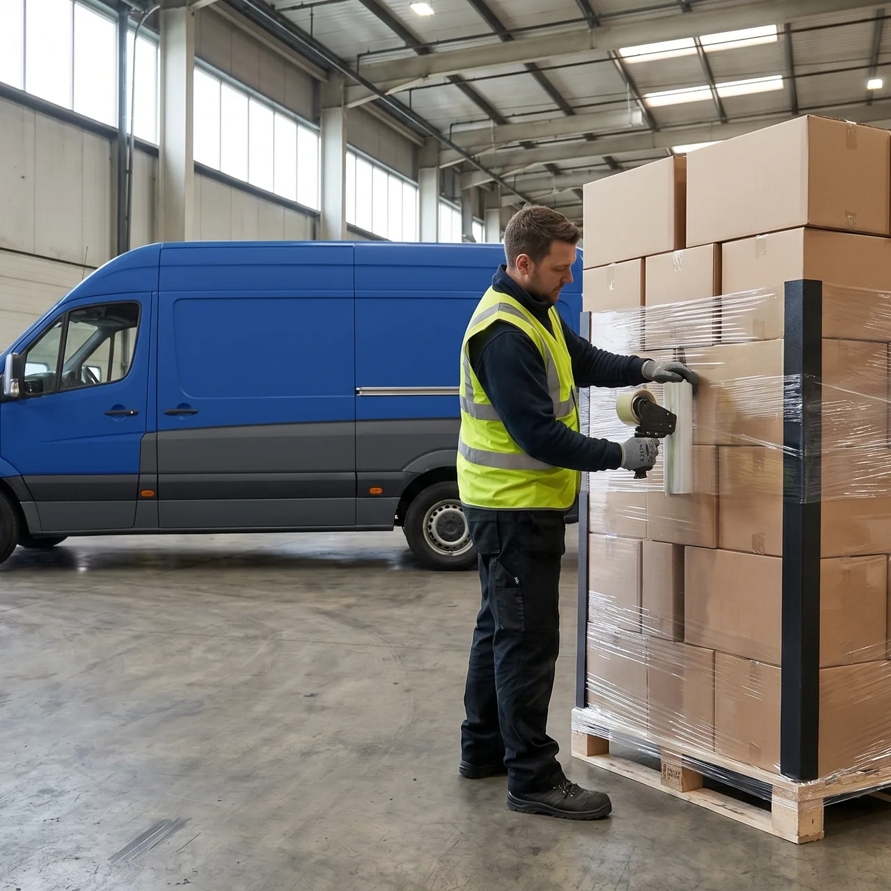 How to secure and wrap a pallet for export