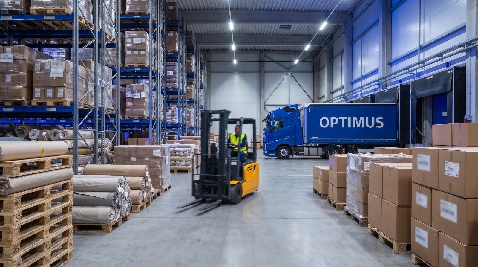 Transport to England from Łódź and central Poland: textiles and logistics