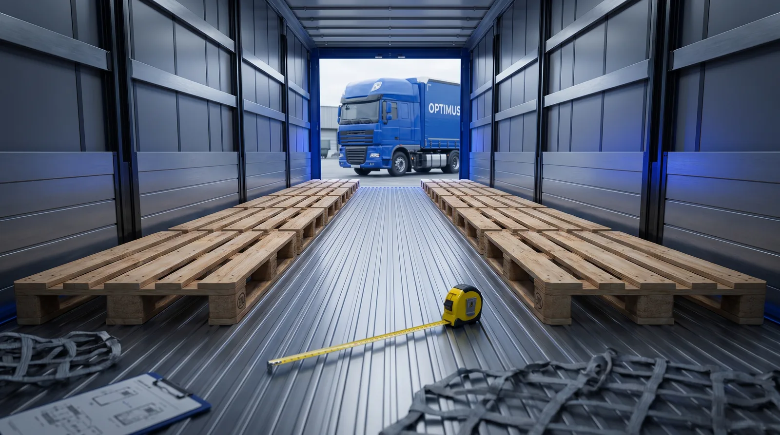 How many pallets fit on a trailer: EUR, industrial and stacking